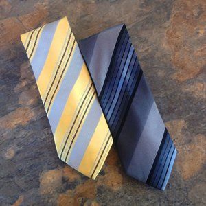 Classic Retro MCM Style Silk Ties